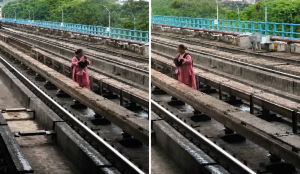 Woman rescued after stepping onto Kolkata Metro tracks to switch platforms