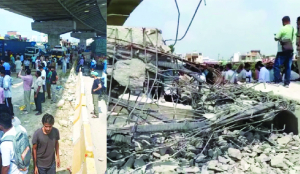 Worker killed, two injured as flyover portion collapses in J&K