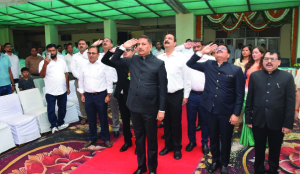 Yamuna Authority CEO hoists Tricolour on 80th Independence Day