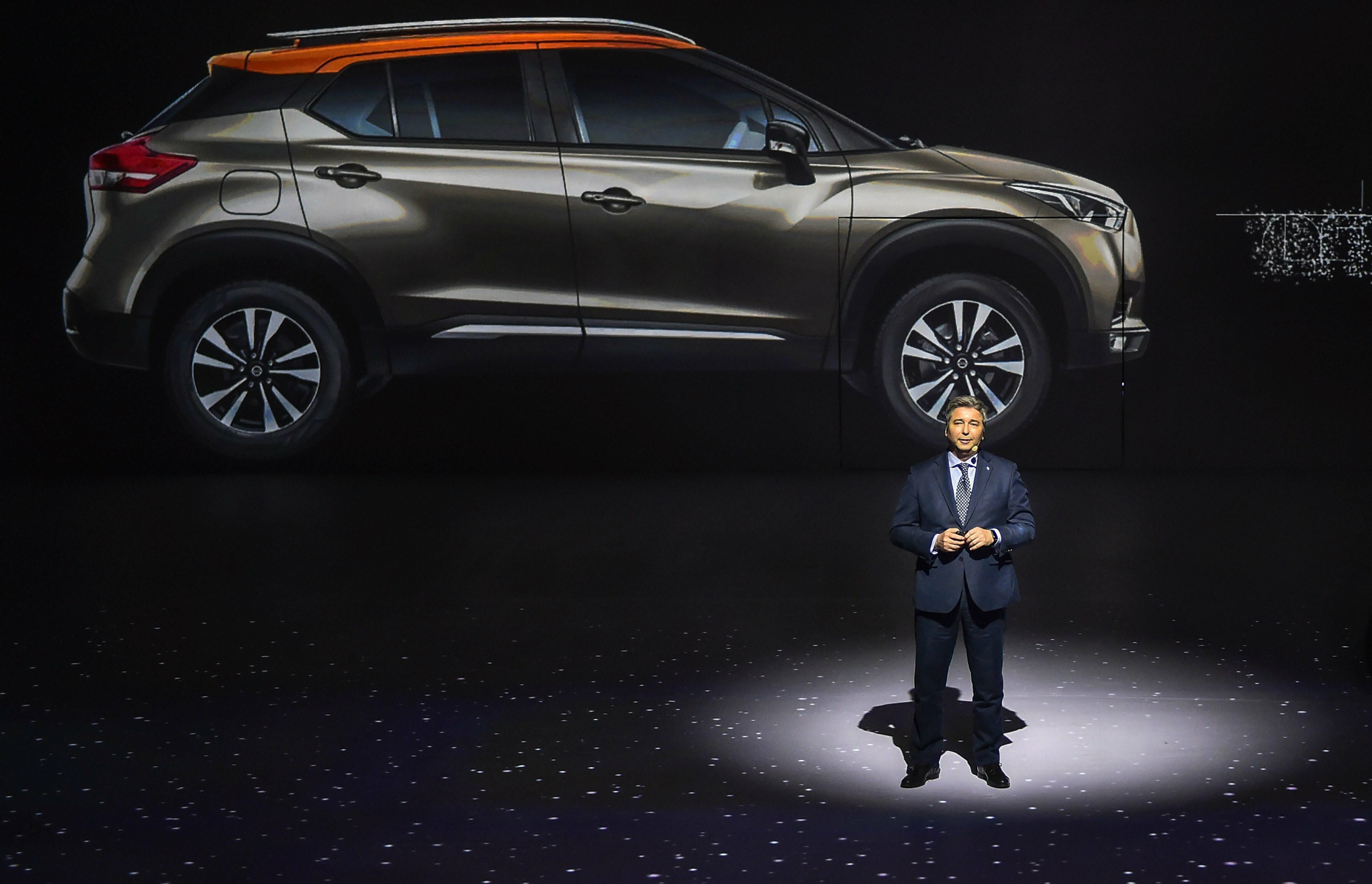 Nissan India Operations President Thomas Kuehl during the launch of the new SUV 'Kicks' in New Delhi - PTI