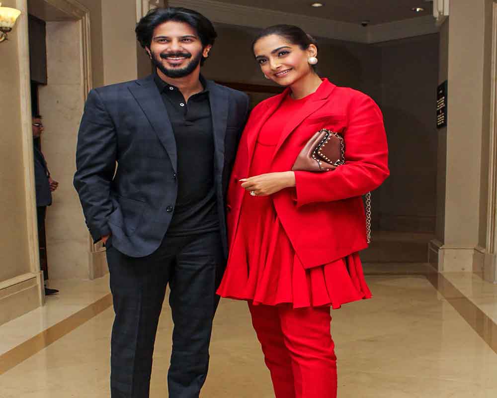 Bollywood actors Sonam Kapoor and Dulquer Salman during the promotions of their upcoming film 'The Zoya Factor', in Mumbai - PTI