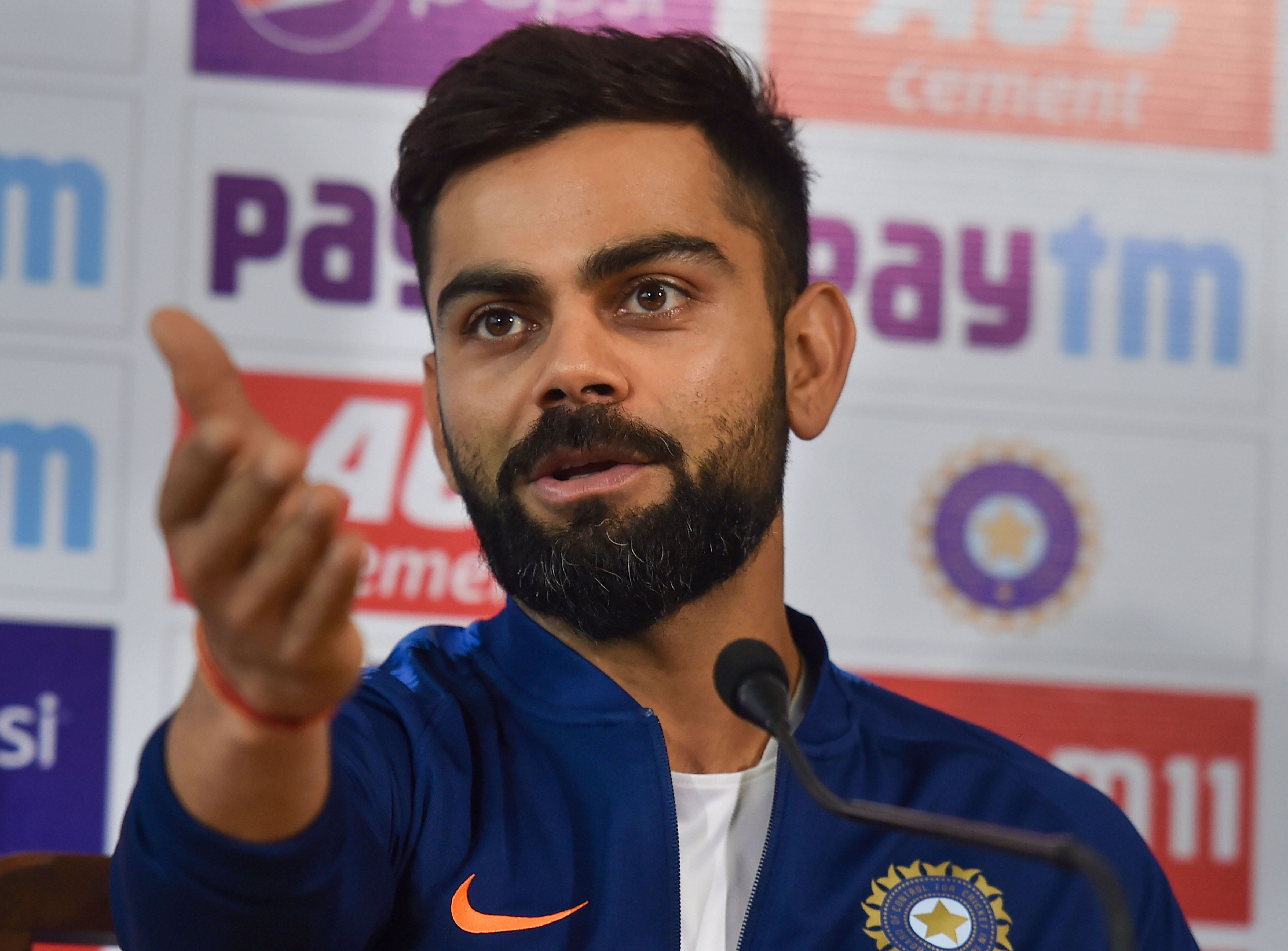 Today S Photo Virat Kohli Addresses A Press Conference On The Eve Of The 1st Pink Ball Day